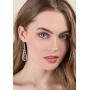 XCOIN 3 Pairs Celtic Knot Dangle Earrings for Women Silver Twist Wave Filigree Teardrop Fashion Earring Jewelry