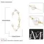 Gold Pearl Hoop Earrings for Women Fashion Lightweight Pearl Earrings Drop Dangle Earrings for Girls Jewelry Gifts