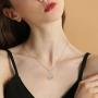 CHENGHONG Flamingo Necklace 925 Sterling Silver Cute Animal Pendant Flamingo Bird Pendant Necklace Flamingo Jewelry Gifts for Women Wife Mom