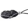 Shop LC Delivering Joy Tektite Pendant with Wax Robe Necklace for Women Fashion Jewelry Size 30''