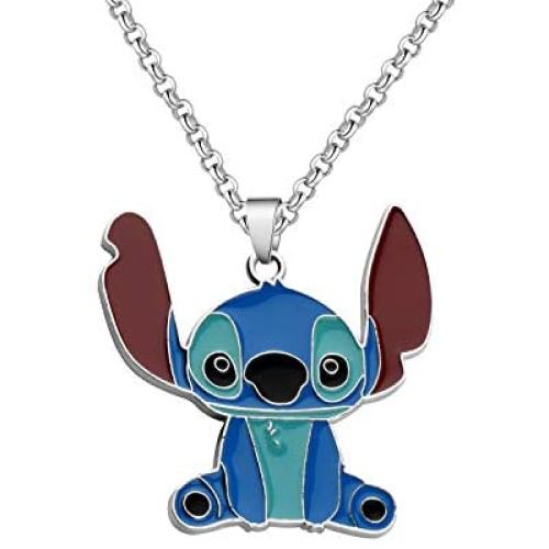 UJIMS Ohana Gift Ohana Hibiscus Flower Pendant Necklace Lilo Stitch Jewelry For Best Friends Family Member Gift