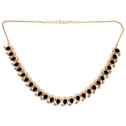 Efulgenz Indian Bollywood Gold Plated Crystal Rhinestone Wedding Bridal Choker Necklace Earring Jewellery Set