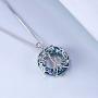TOUPOP,Mothers Day Gifts from Daughters Sterling Silver Tree of Life Necklace with Blue Circle Crystal Jewelry Gifts for Mom Women Birthday