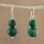 NOVICA Multi-Gem Green Quartz .925 Sterling Silver Beaded Earrings, Jungle Spheres NOVICA Multi-Gem Green Quartz .925 Sterling Silver Beaded Earrings, Jungle Spheres
