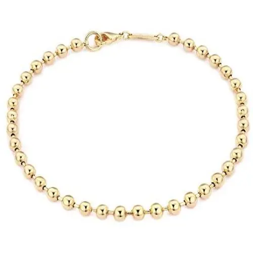 Mevecco Gold Beaded Bracelets,18K Gold Plated Handmade Cute Satellite Diamond Cut Oval and Round Beads Rope Chain Dainty Bracelet for Women Mevecco Gold Beaded Bracelets,18K Gold Plated Handmade Cute Satellite Diamond Cut Oval and Round Beads Rope Chain Dainty Bracelet for Women