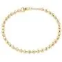 Mevecco Gold Beaded Bracelets,18K Gold Plated Handmade Cute Satellite Diamond Cut Oval and Round Beads Rope Chain Dainty Bracelet for Women Mevecco Gold Beaded Bracelets,18K Gold Plated Handmade Cute Satellite Diamond Cut Oval and Round Beads Rope Chain Dainty Bracelet for Women