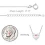 Necklaces for Womens Teen Girls, Sterling Silver Necklace, Jewelry Cute Necklaces of Letter Necklace for Women, 18 inch Dainty Initial Engrave Heart Necklaces for Women with Small Jewelry Box