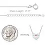 Necklaces for Womens Teen Girls, Sterling Silver Necklace, Jewelry Cute Necklaces of Letter Necklace for Women, 18 inch Dainty Initial Engrave Heart Necklaces for Women with Small Jewelry Box