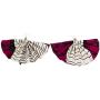 HITARGET African Fabric Ethnic Earrings Ankara Earrings Fan-Shaped African Print Earrings Womens Ankara Handmade Jewelry
