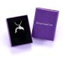 Dolphin Shape Cremation Necklace for Ashes Stainless Steel Ashes Holder Keepsake Memorial Urn Pendant Jewelry +Fill kit