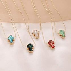 SEVENSTONE 5PCS Butterfly Necklace Fashion Pendant Contracted Multicolor Butterflies Charm Handmade Cute Chain Delicate Jewelry for Women Girls