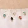 SEVENSTONE 5PCS Butterfly Necklace Fashion Pendant Contracted Multicolor Butterflies Charm Handmade Cute Chain Delicate Jewelry for Women Girls