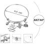 AKTAP Tennis Lovers Gift Tennis Bracelet I’ll Let The Racket Do The Talking Tennis Rackets Charm Bracelet Tennis Players Jewelry Tennis Gift for Tennis Coach Tennis Teams