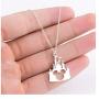 Mickey Mouse/Beauty Beast/Castle Necklace for Women/Teenagers - Silver/Gold/Rose Gold Trendy Plated Character Pendant Necklace Jewelry - Mall of Style