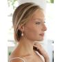 Mariell Rose Gold Cubic Zirconia Wedding Drop Earrings for Women, Jewelry for Bride, Prom, Bridesmaids