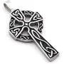 Gungneer Stainless Steel Irish Trinity Celtic Knot Cross Triquetra Pendant Necklace Keel Chain Jewelry Men Women