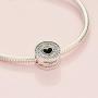 Pandora Jewelry Pave and Heart Anniversary Cubic Zirconia Charm in Sterling Silver