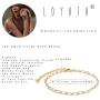 LOYATA Chain Bracelet Gold Link 14K Gold Filled Dainty Simple Jewelry Gift for Women