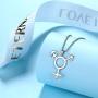 Besilver LGBT Lesbian Pride Necklace for Women Men 925 Sterling Silver Tansgender Gay Pride Earrings/Necklace Gay Pride Jewelry Gift