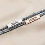 Personalized Magnetic Couple Bracelets,Braided Bracelet with Magnetic Charm for Couple Gift Jewelry 2pcs
