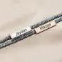 Personalized Magnetic Couple Bracelets,Braided Bracelet with Magnetic Charm for Couple Gift Jewelry 2pcs