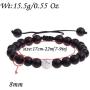 8mm Distance Bracelet Lover Couple Relationship Natural Stone Beads Yoga Bracelet Strand Stretch Bracelet Couple Jewelry for Him or Her Men and Women