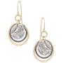 Graduated Circles 925 Sterling Silver and 14k Gold Filled Multi Hoops Dangle Earrings