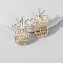 Cute Fruit Brushed Hollow Pineapple Womens Jewelry Two-Tone Elegant Pineapple Earrings Unique Design Mini Boutique Earrings Gift Party Ball Jewelry Cute Fruit Brushed Hollow Pineapple Womens Jewelry Two-Tone Elegant Pineapple Earrings Unique Design Mini Boutique Earrings Gift Party Ball Jewelry