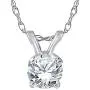 1/4ct Solitaire Round Diamond Pendant 14K White Gold 1/4ct Solitaire Round Diamond Pendant 14K White Gold