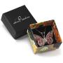 925 Sterling Silver Large Butterfly Necklace for Women Colorful Handmade Polymer Clay Pendant Handcrafted Jewelry, 16.5'' Chain