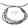 TOMLEE Multilayers Hand-Woven Colorful Beaded Chain Wrap Bracelet Adjustable Handmade String Braided Stretch Knot Crystal Beads Bracelets
