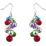 Lux Accessories Silver Tone Christmas X-Mas Jingle Bells Chandelier Earrings Lux Accessories Silver Tone Christmas X-Mas Jingle Bells Chandelier Earrings