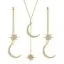 Feximzl Fashion Shiny Crystal Star Moon White Gold Color Drop Earrings Jewelry for Women Earring Jackets Feximzl Fashion Shiny Crystal Star Moon White Gold Color Drop Earrings Jewelry for Women Earring Jackets