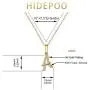 Hidepoo Initial Necklace for Women – 14k Gold Filled Dainty Cubic Zirconia Monogram Letter Pendant Necklace Tiny Cursive Uppercase 26 Alphabet Initial Necklace Charm Jewelry Gifts for Girls Bridesmaid