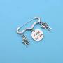 POTIY Hair Stylist Lapel Pin Hairdresser Gift Barbers Lapel Pin I Will Cut You Brooch with Comb Hair Drier Charm Present for Stylist Gift