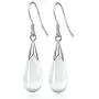Elegant Teardrop 925 Sterling Silver Platinum Plated Cat Eye Opal Stone Dangle Drop Earrings For Women Fashion Jewelry