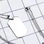 Fanery Sue Personalized Custom Message Engraved Stainless Steel Necklace Military Small Dog Tag Pendant w/24 inch Chain,Jewelry Box,Keyring(Silver) Fanery Sue Personalized Custom Message Engraved Stainless Steel Necklace Military Small Dog Tag Pendant w/24 inch Chain,Jewelry Box,Keyring(Silver)