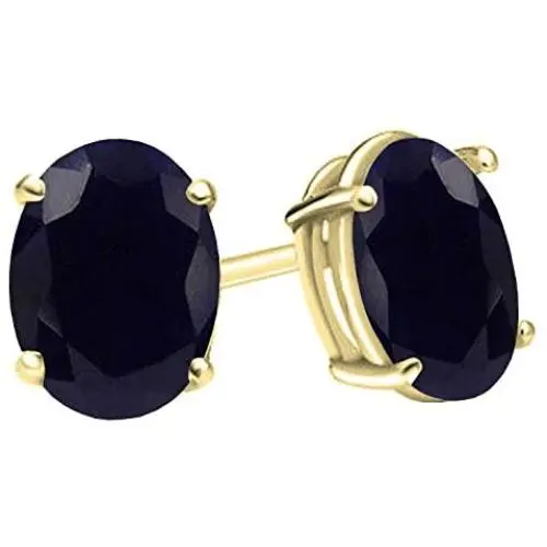 Dazzlingrock Collection 14K 7x5 mm each Oval Cut Ladies Solitaire Stud Earrings, Yellow Gold Dazzlingrock Collection 14K 7x5 mm each Oval Cut Ladies Solitaire Stud Earrings, Yellow Gold