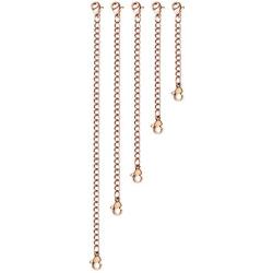 ORAZIO 5-10Pcs Stainless Steel Necklace Bracelet Extender Chain Set,2'' 3'' 4'' 5'' 6''