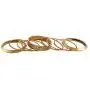 Efulgenz Boho Vintage Antique Gypsy Tribal Indian Oxidized Gold Plated Bracelets Bangle Set