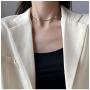 Crazy Feng Gold Choker Necklaces for Women Silver Star Choker Necklace Circle Choker Necklace Rope Snake Chain Necklace Simple Dainty Choker Necklace Trendy Jewelry Gift