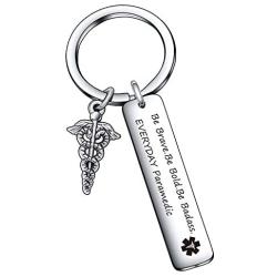 De&ai Paramedical Personnel Gift EMT Keyring Paramedical Staff Gift for Friends Coworkers
