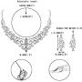 EVER FAITH Crystal Art Deco Bridal Stretch Bracelet Bundle Vintage Bridal Necklace Earrings Set