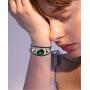 Dcfywl731 Fashion 12 Twelve Constellations Hand Woven Leather Bracelet and Moon Pendant Necklace Zodiac Sign Jewelry Set