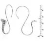 Edgy Curled King Cobra .925 Sterling Silver Snake Dangle Earrings