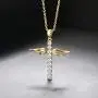 caselast Cross Angel Wings Pendant Necklace Guardian Angel Cubic Zirconia Necklace Valentines Day Jewelry Gifts for Her Women Girls(Gold) caselast Cross Angel Wings Pendant Necklace Guardian Angel Cubic Zirconia Necklace Valentines Day Jewelry Gifts for Her Women Girls(Gold)