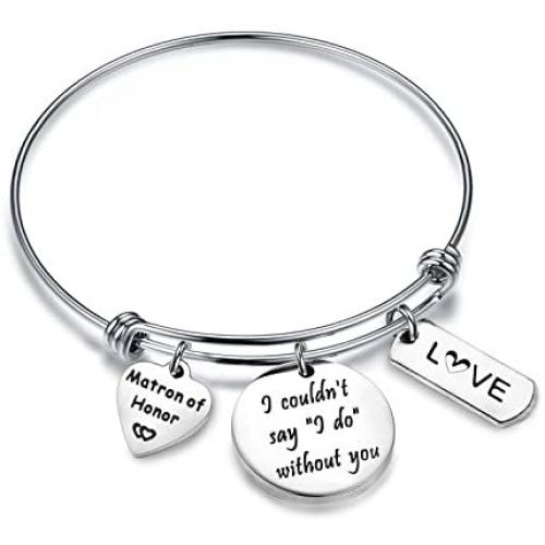 Zuo Bao Bridesmaid Gift I Couldnt Say I Do Without You Bracelet Matron of Honor Jewelry Maid of Honor Proposal Gift