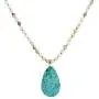 Boho Handmade Natural Ocean Jasper Picasso Jasper Imperial Jasper Pendant Long Strand Amazonite Bead Necklace for Women Men