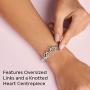 Pandora Jewelry Knotted Heart T-Bar Sterling Silver Bracelet