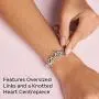 Pandora Jewelry Knotted Heart T-Bar Sterling Silver Bracelet